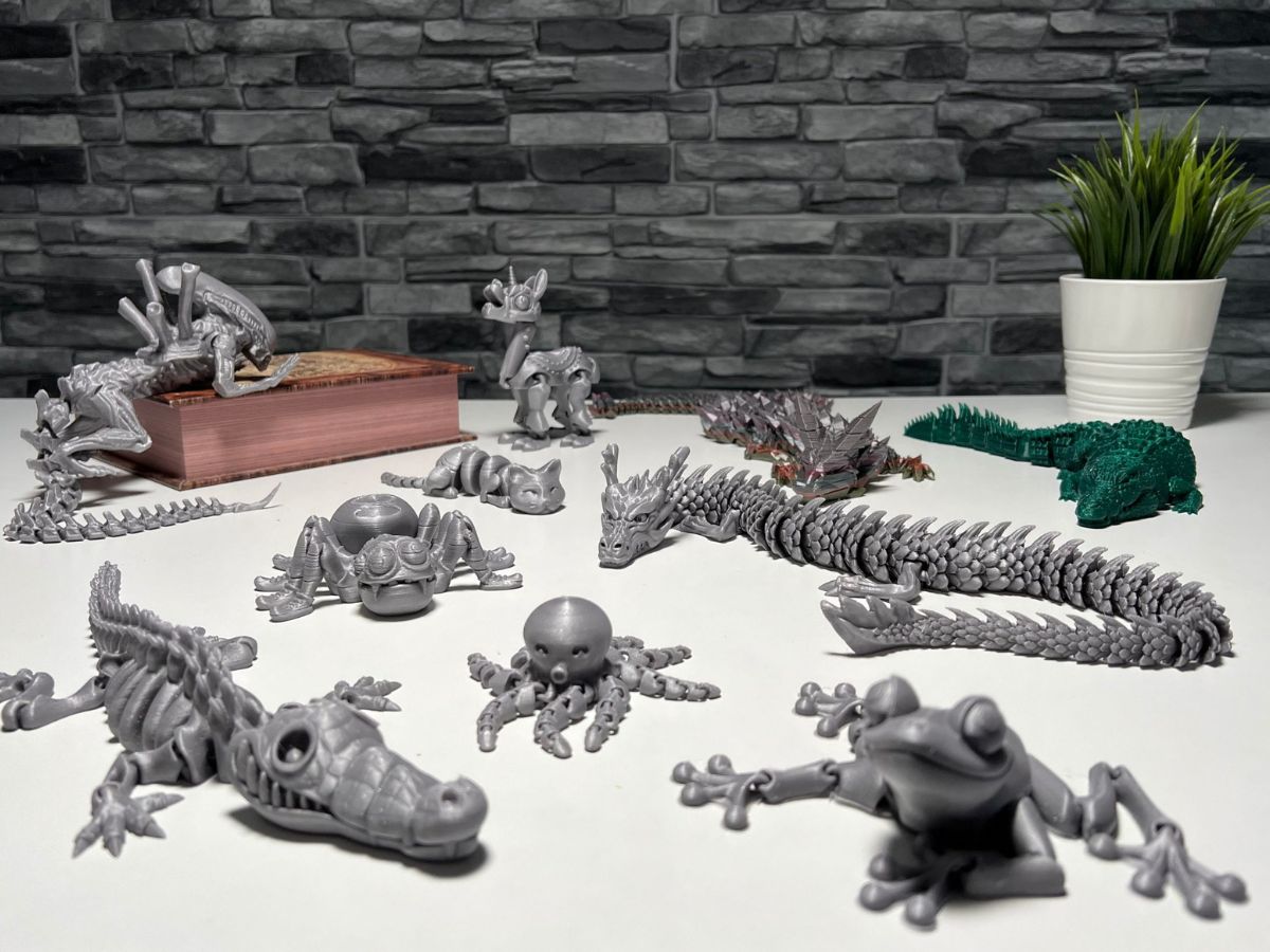 Top 11 Articulated 3D print Animals