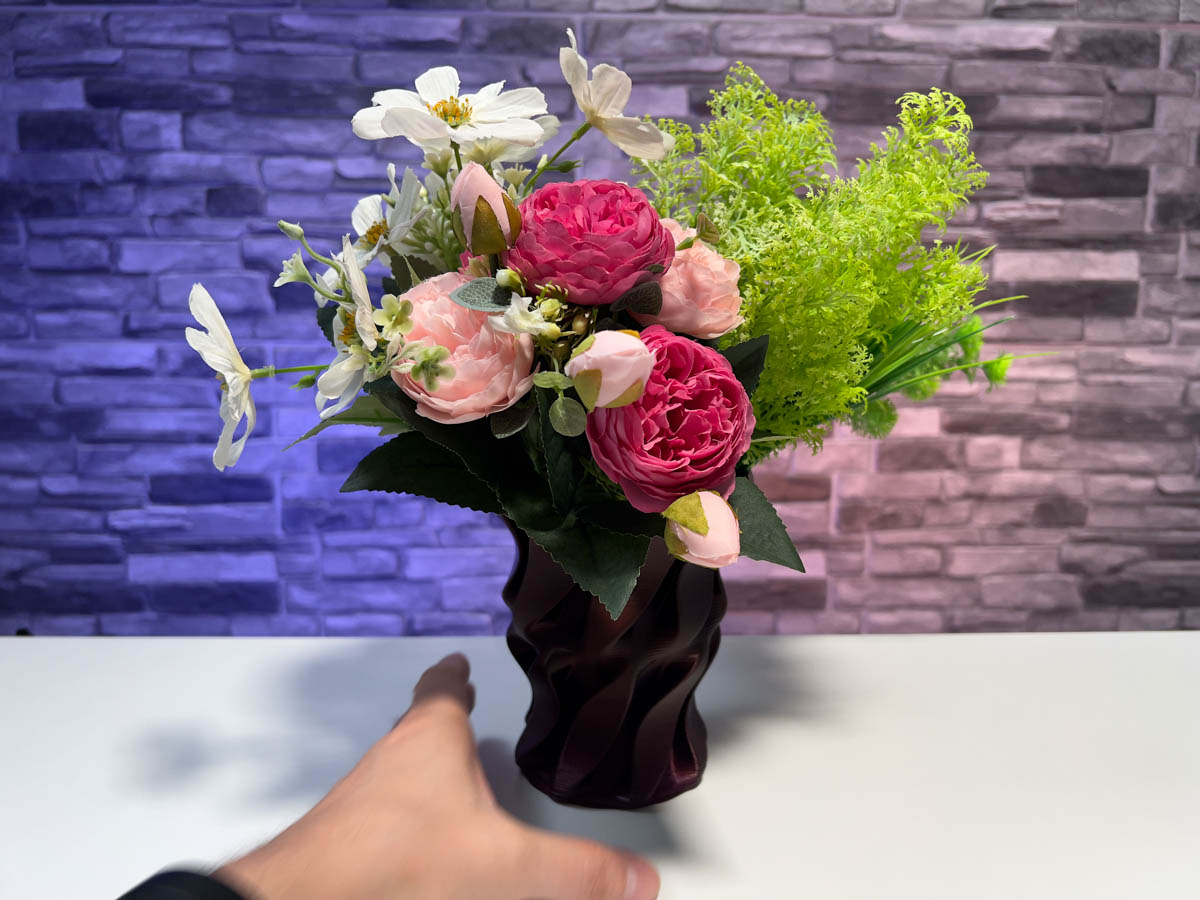 3D Printed Scripted Vase 2