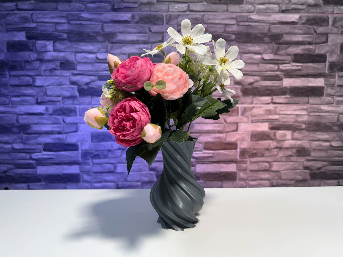 3D Printed Torqued Round Vase