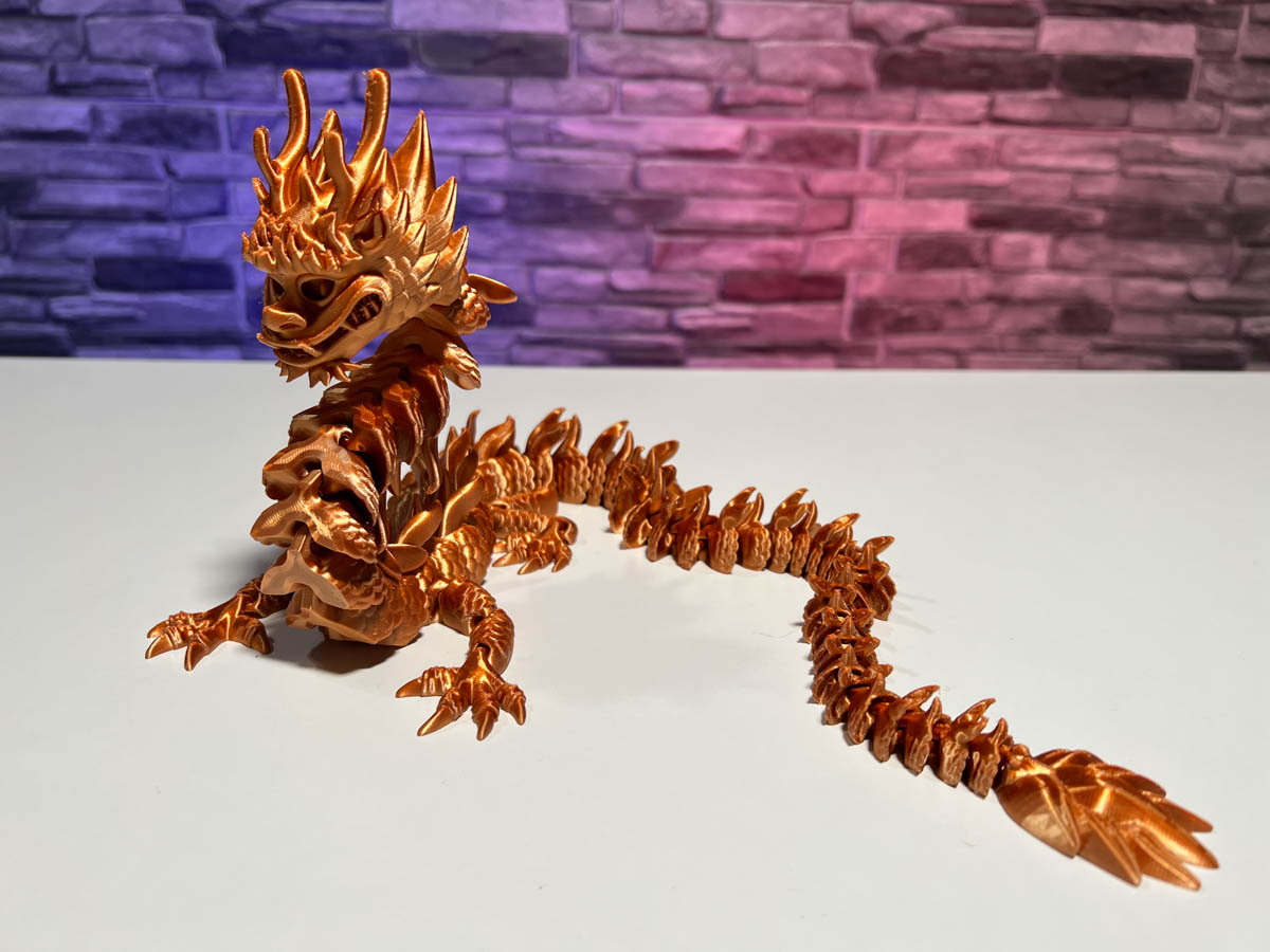 Articulated Imperial Dragon STL for Download