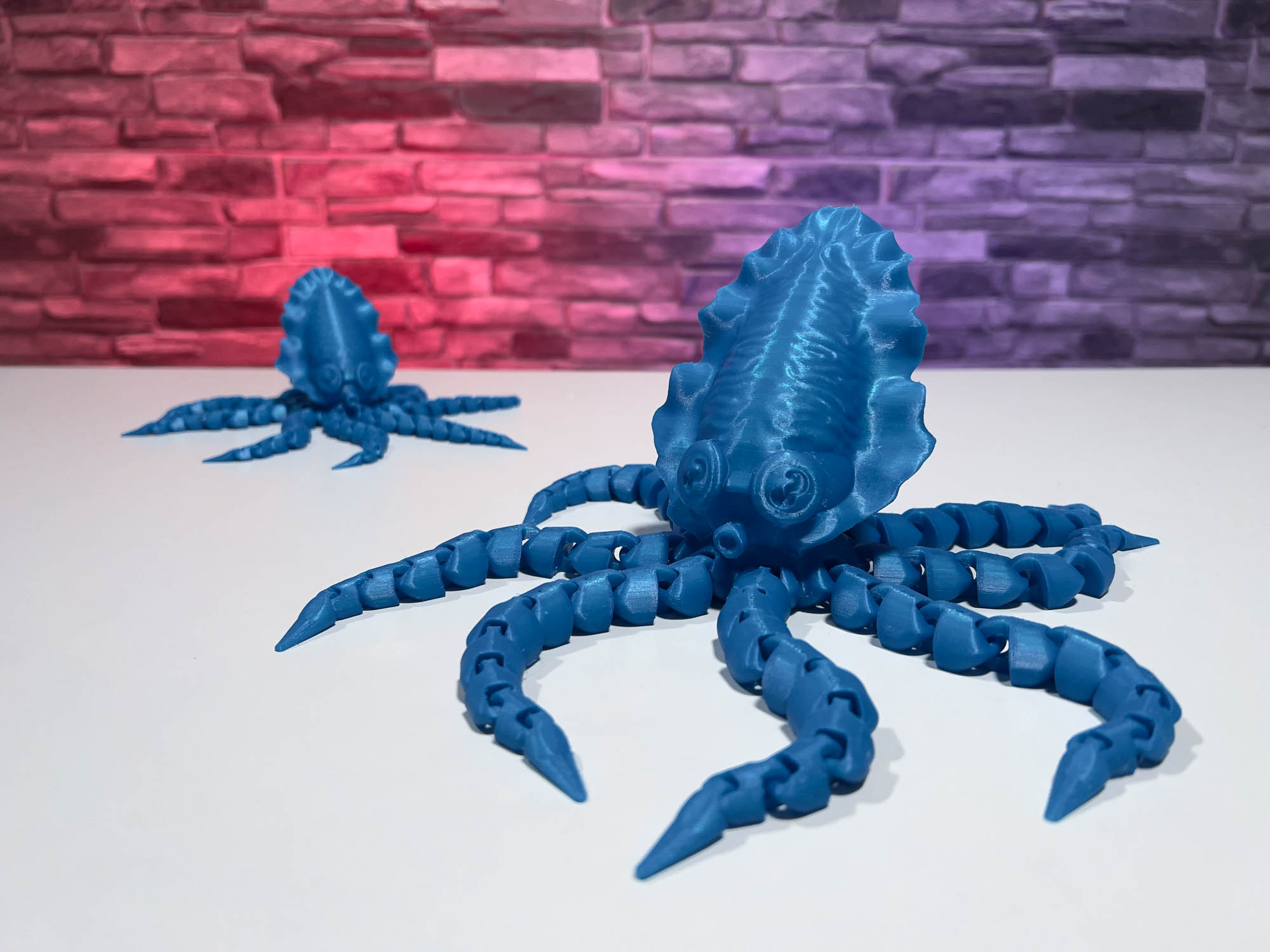 3D Printed Articulated Octopus