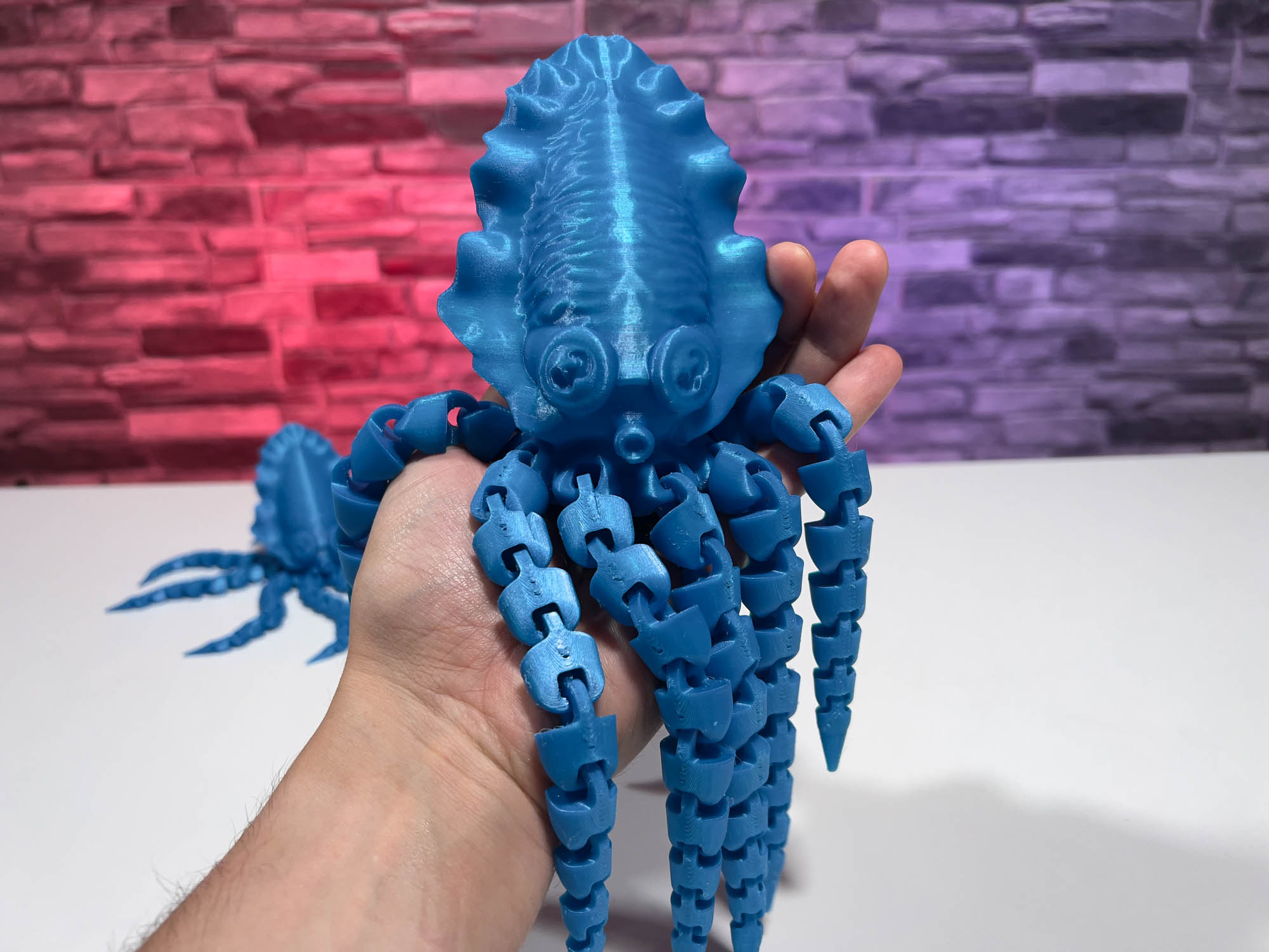 3D Printed Articulated Octopus