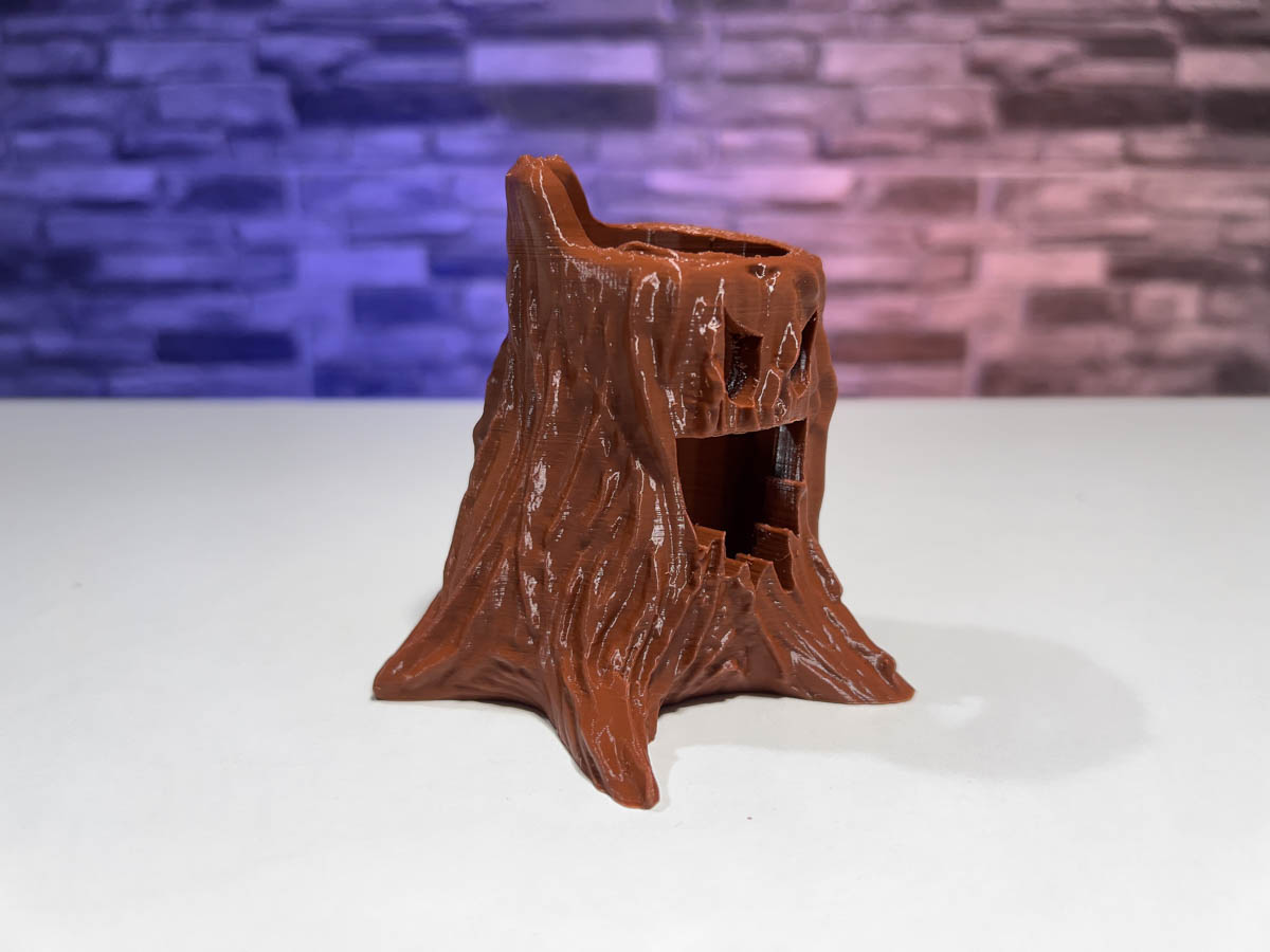 3D Printed Halloween Tree Stump LED Candle