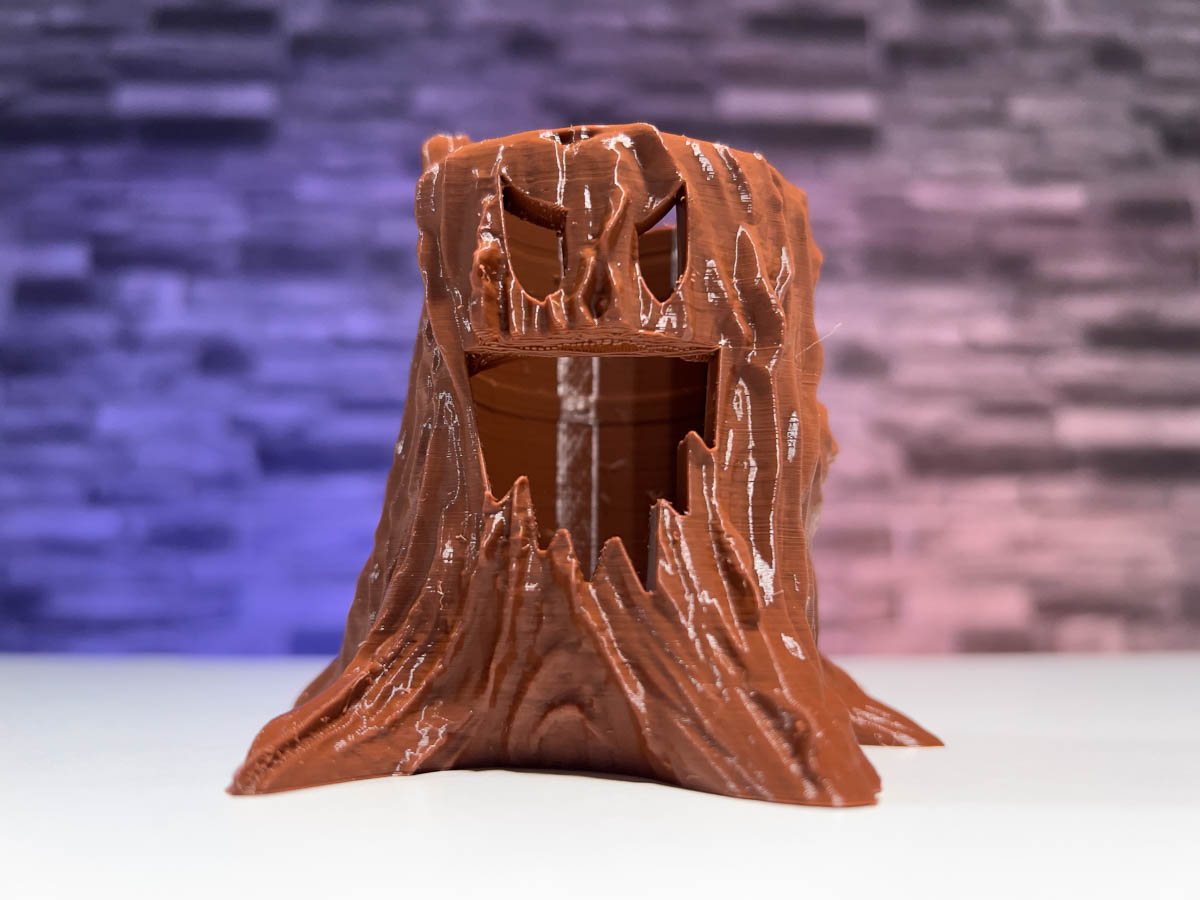 3D Printed Halloween Tree Stump LED Candle