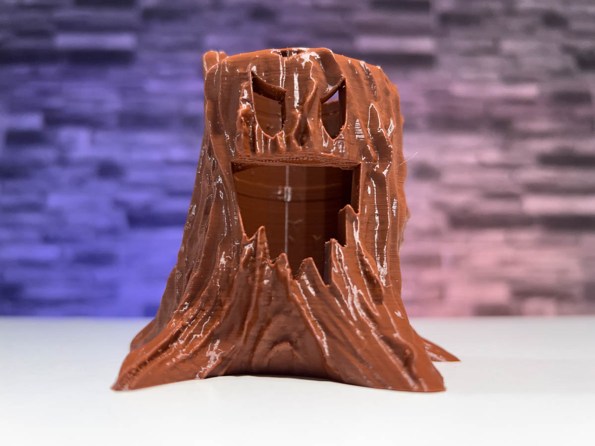 3D Printed Halloween Tree Stump LED Candle