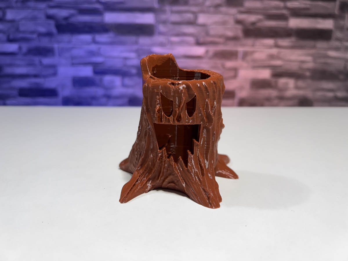 3D Printed Halloween Tree Stump LED Candle