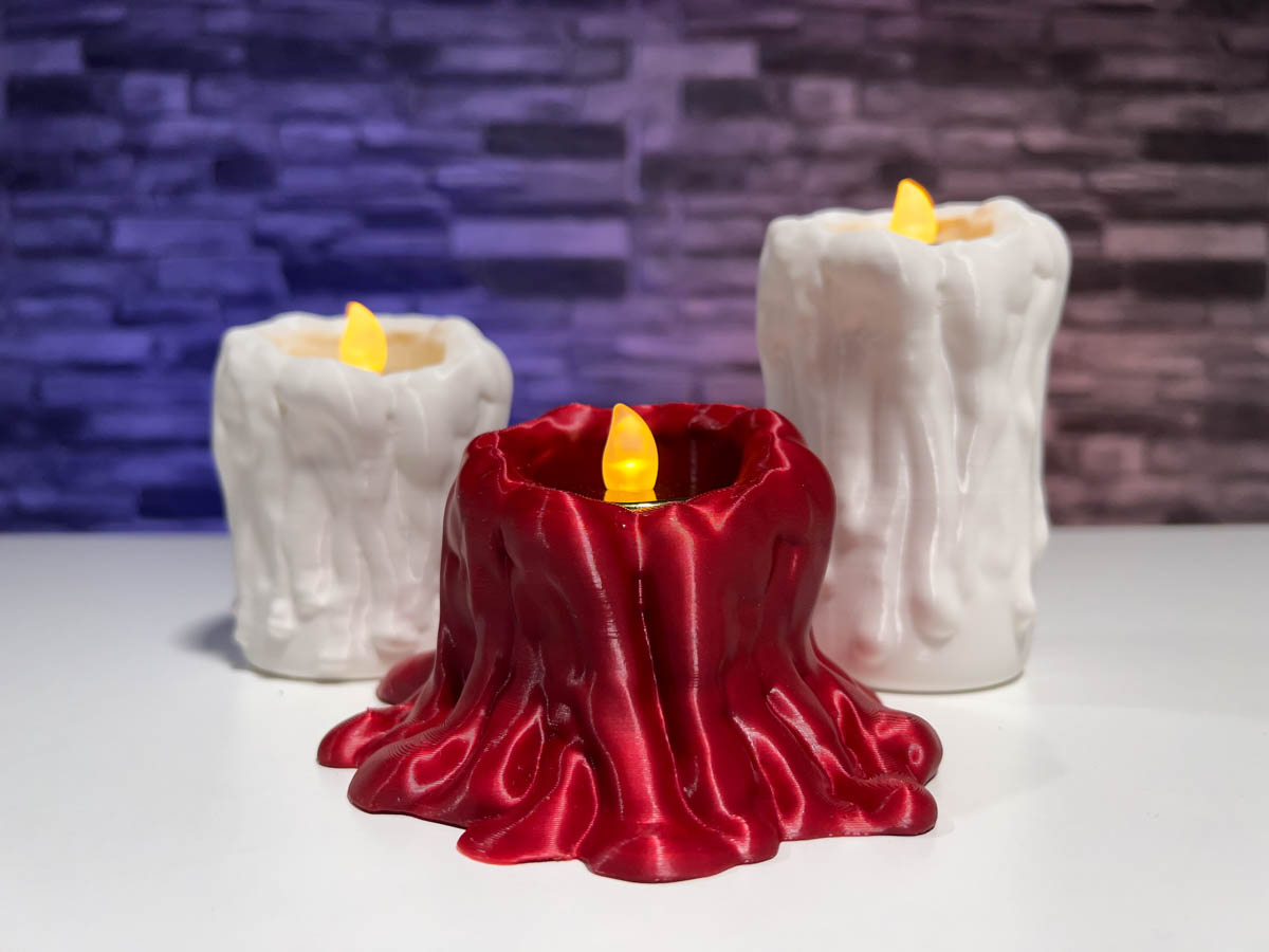 3D Printed Melting Candle Tea Light