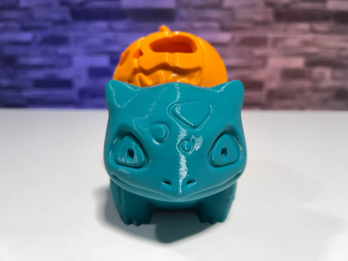 3D Printed Bulbasaur Pumpkin Tealight