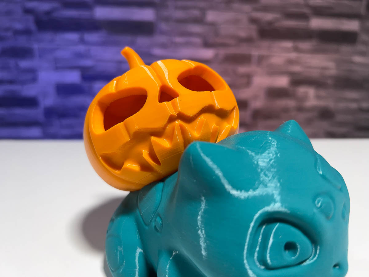 3D Printed Bulbasaur Pumpkin Tealight