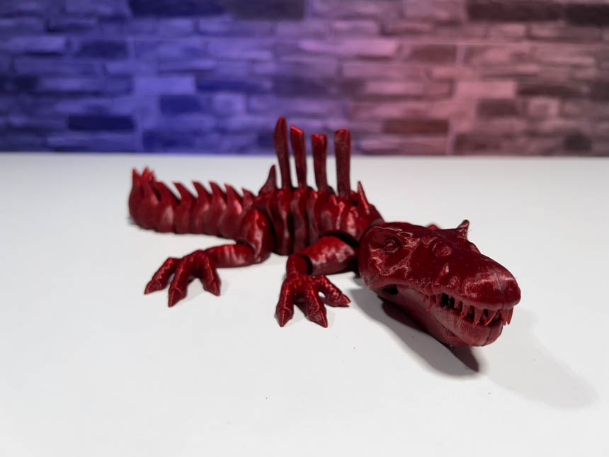 3D Printed Biting Spinosaurus