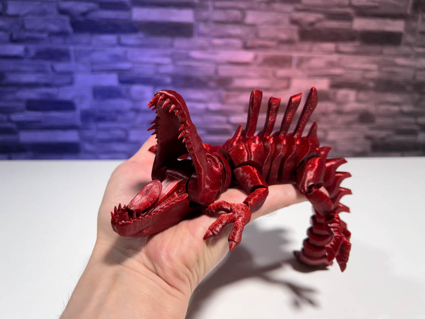 3D Printed Biting Spinosaurus