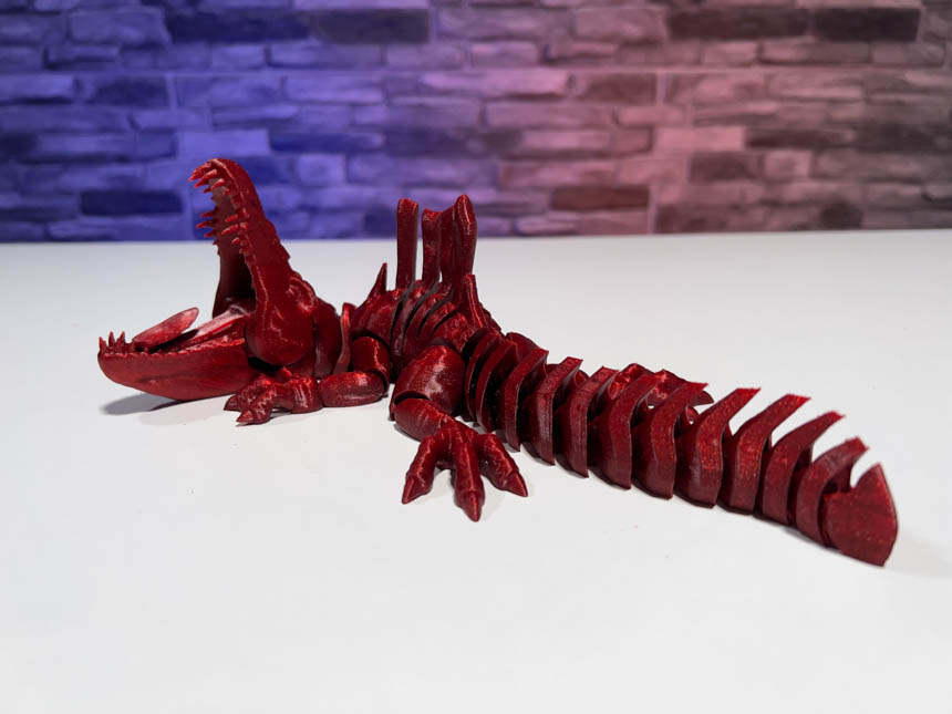 3D Printed Biting Spinosaurus