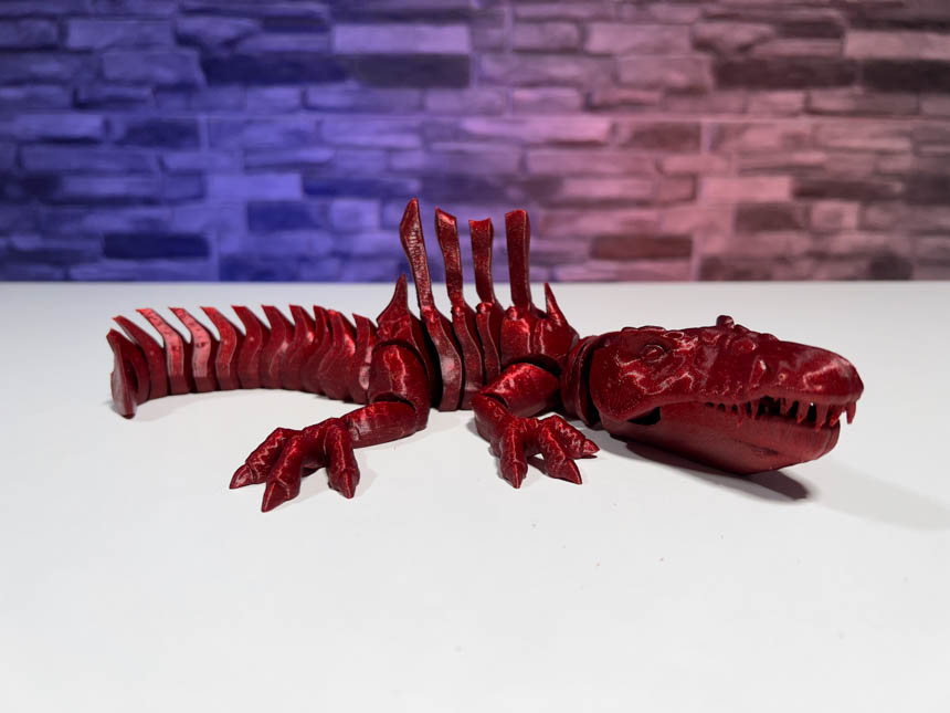 3D Printed Biting Spinosaurus