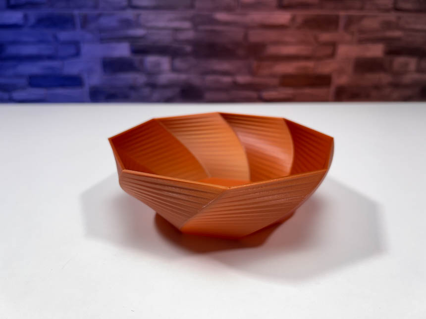 3D Printed Twisty Bowl