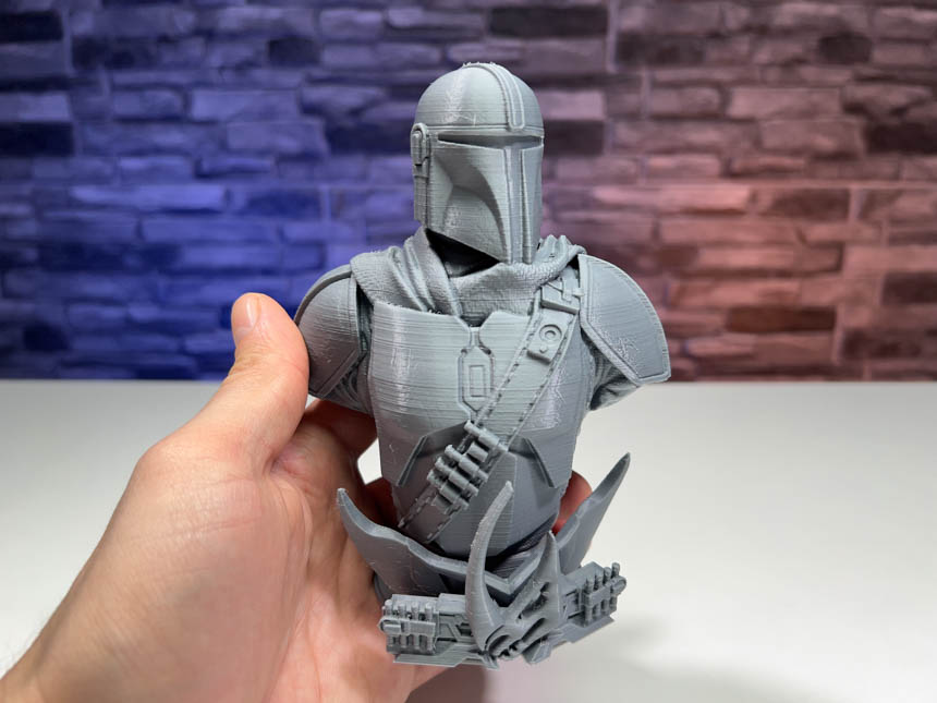 3D file Star Wars Mandalorian and Baby Yoda (Flexi, print-in-place