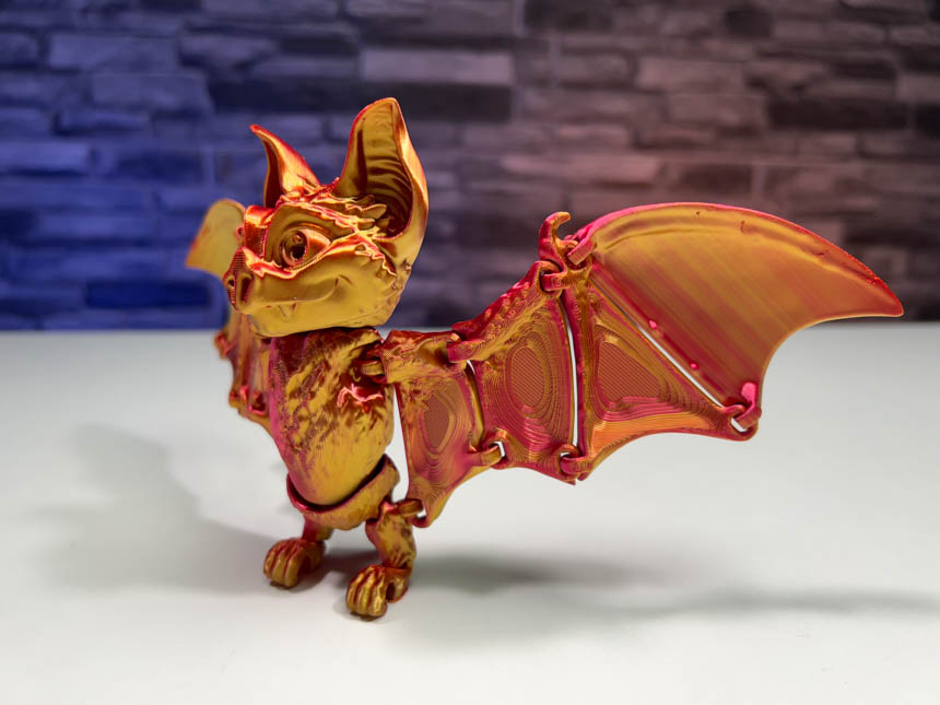 3D Printed Flexible Bat STL for Download - 3DPTK.com