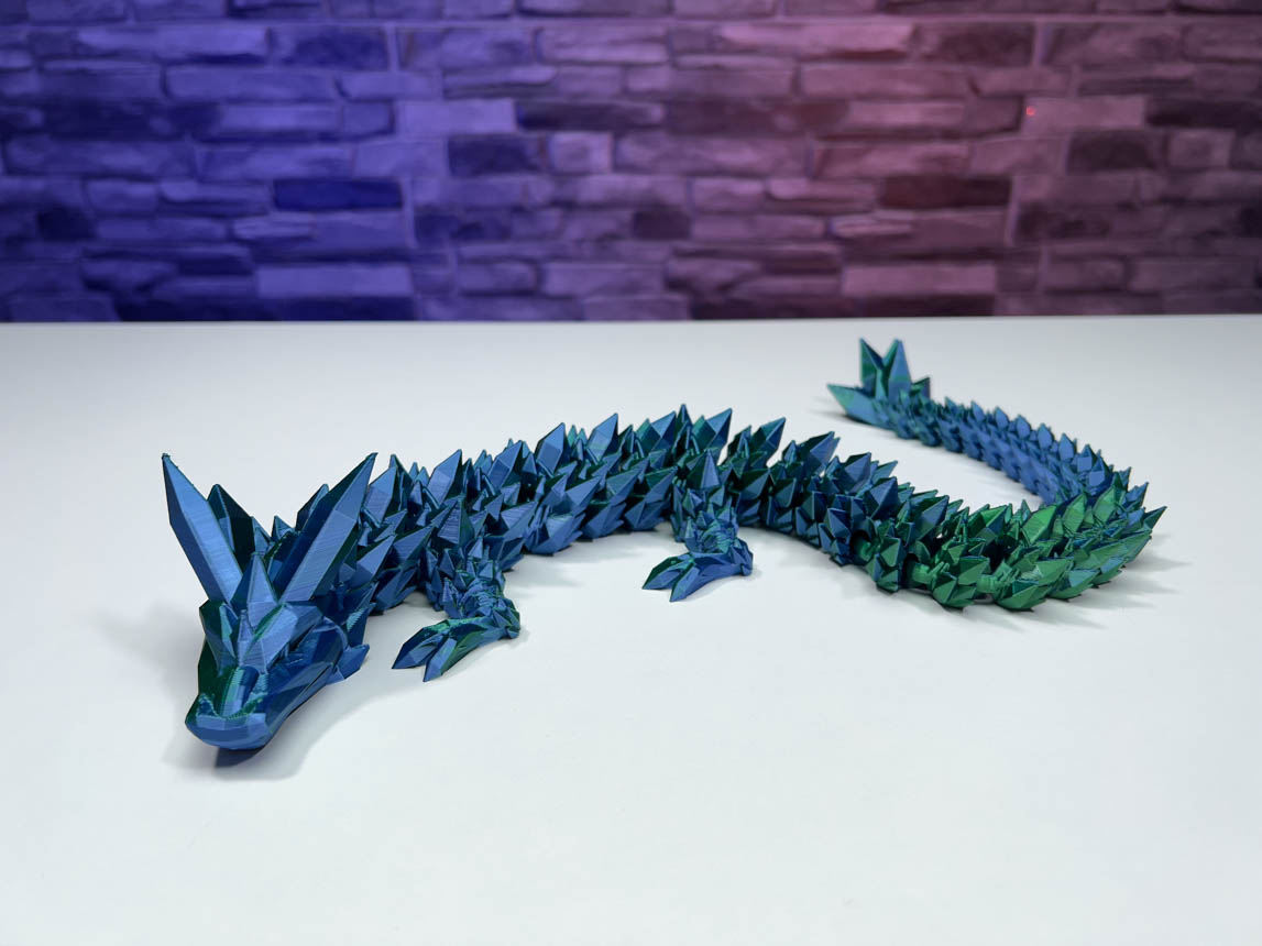 Flexi Crystal Dragon STL for Download