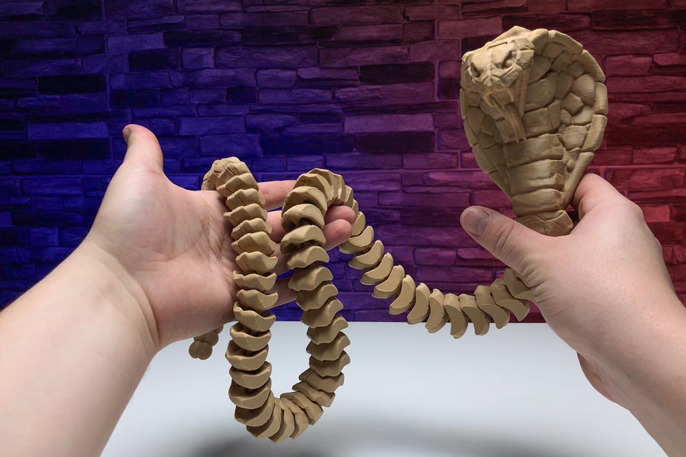 3D Printing Snake Cobra