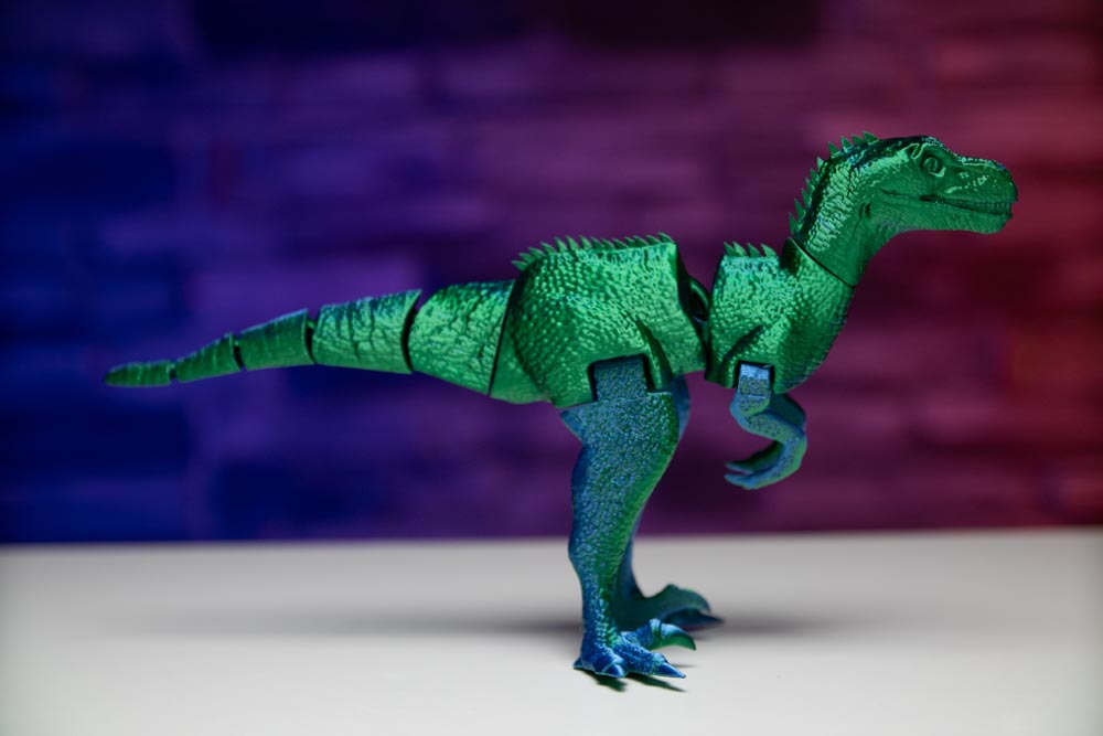 3D Printed Articulated Velociraptor Dinosaur