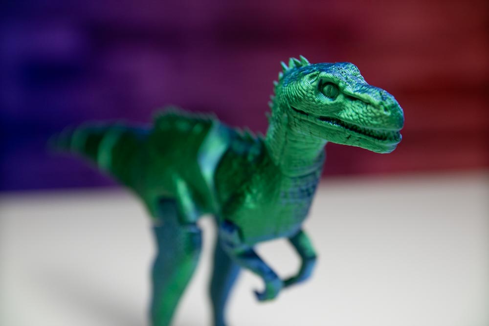 3D Printed Velociraptor - Artidulated Dinosaur