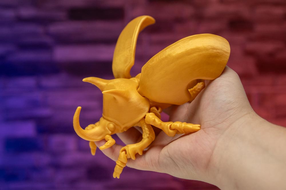 Articulated Unicorn Beetle STL for download