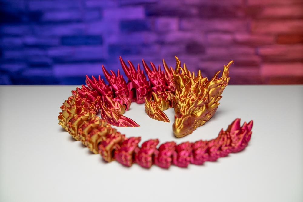 3D Print Articulated Desert Mama Dragon