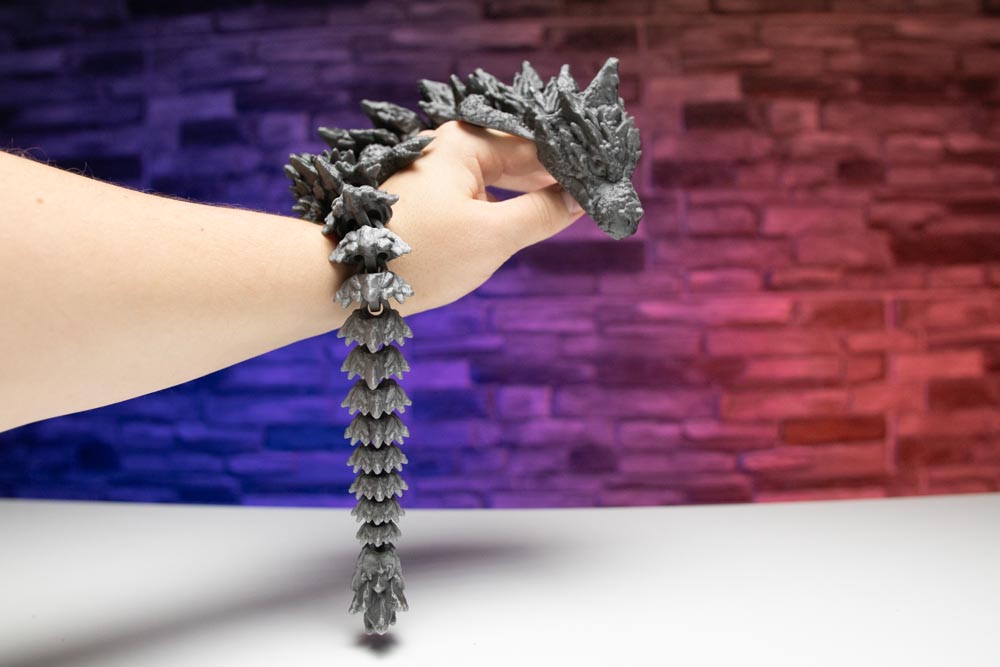 3D Print Articulated Stone Mama Dragon