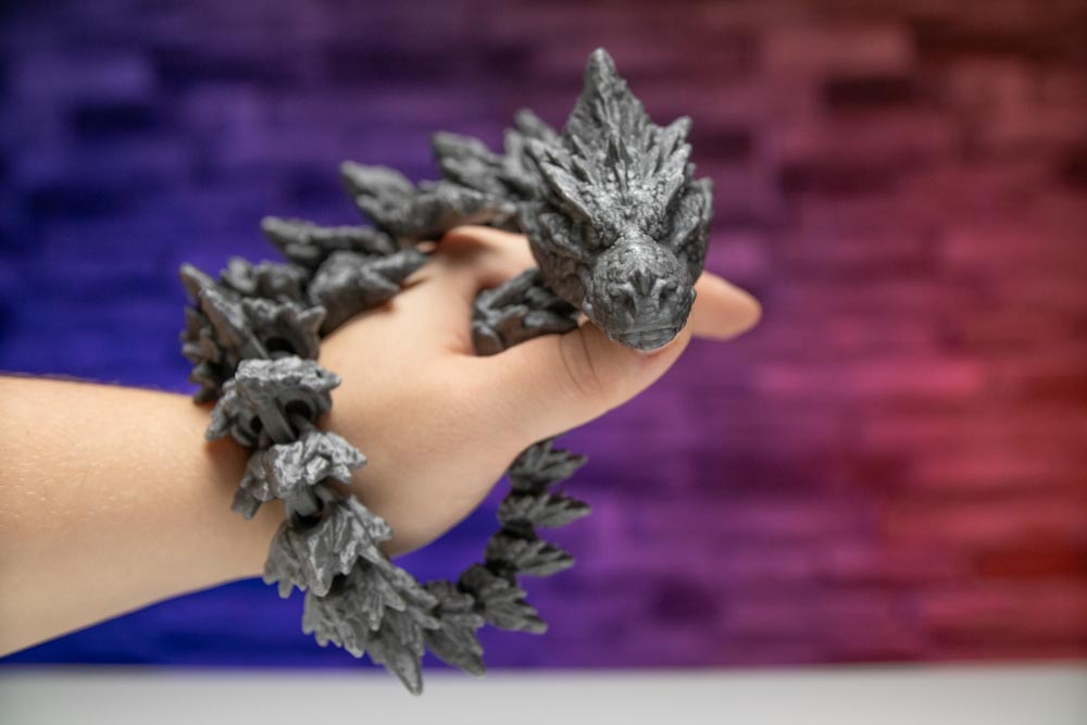 3D Print Articulated Stone Mama Dragon