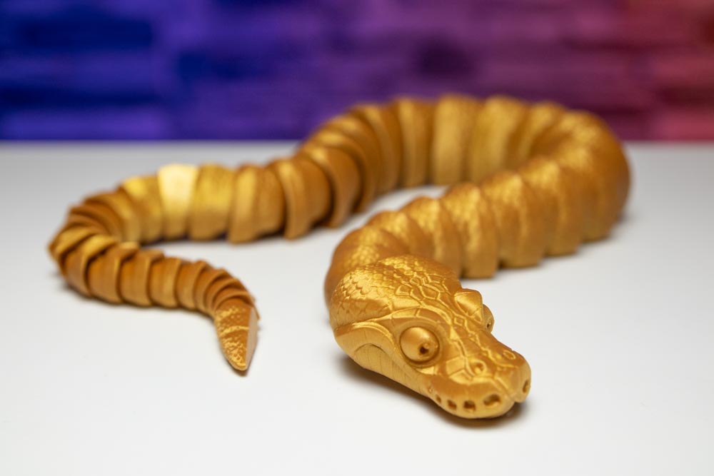 3D Printed Snake - Articulated Flexi Python