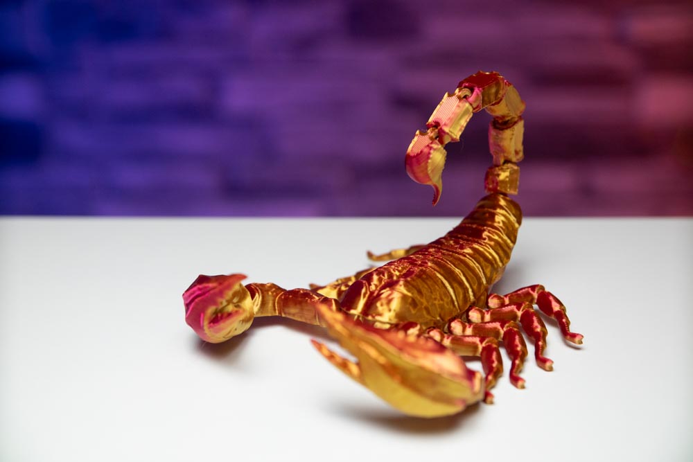 3D Print Articulated Flexi Scorpion STL for download