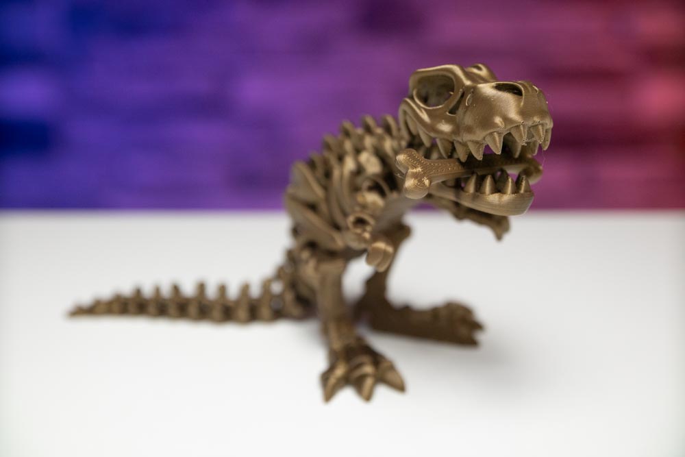 3D Print Dinosaur - Articulated T-Rex Skeleton