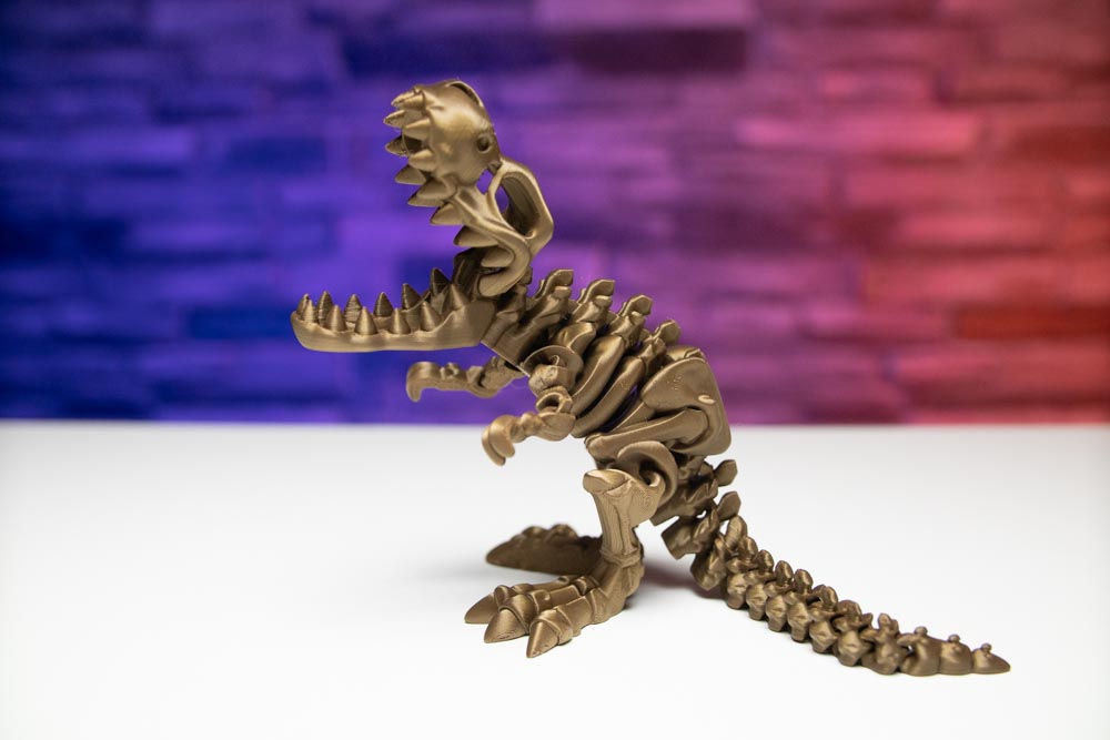 3D Print Dinosaur - Articulated T-Rex Skeleton