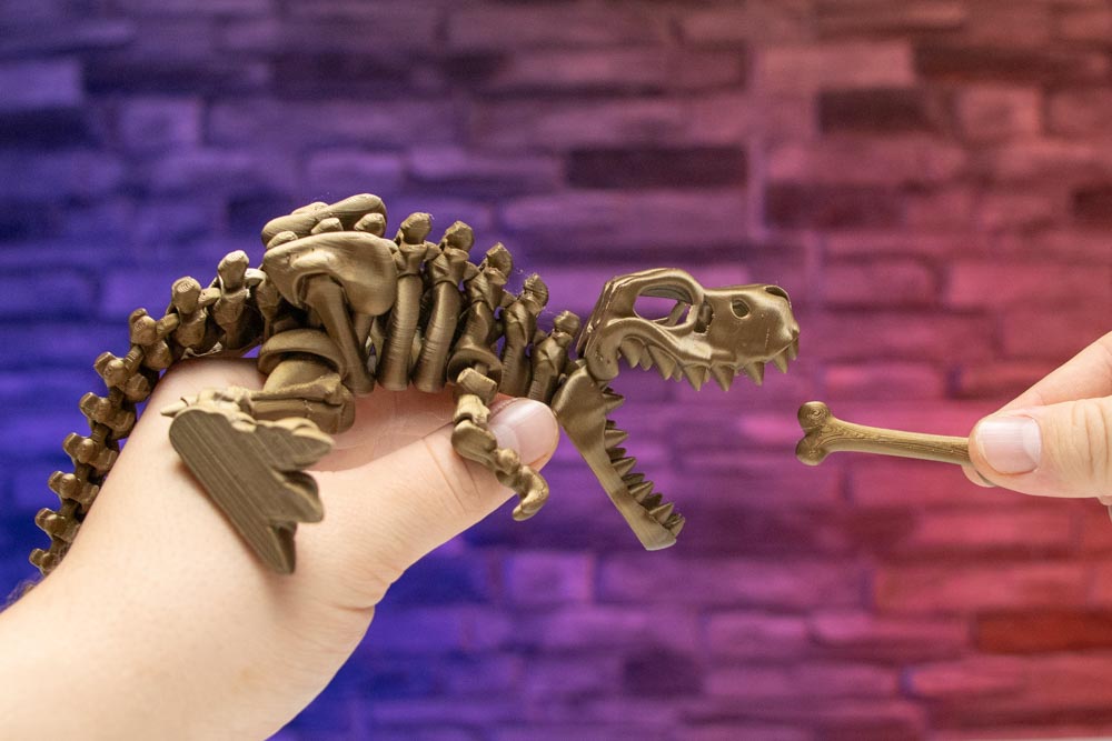 3D Print Dinosaur - T-Rex Skeleton