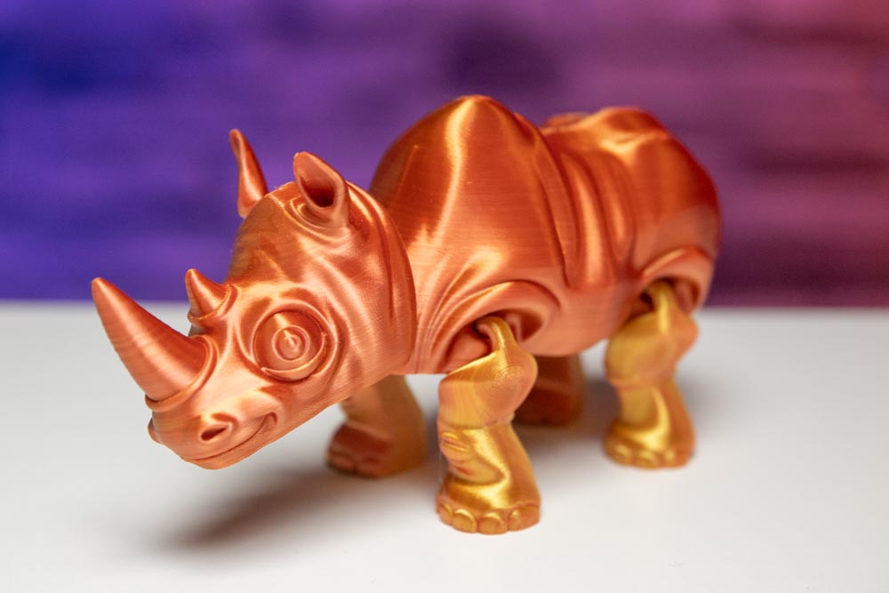 Articulated Rhino STL for download