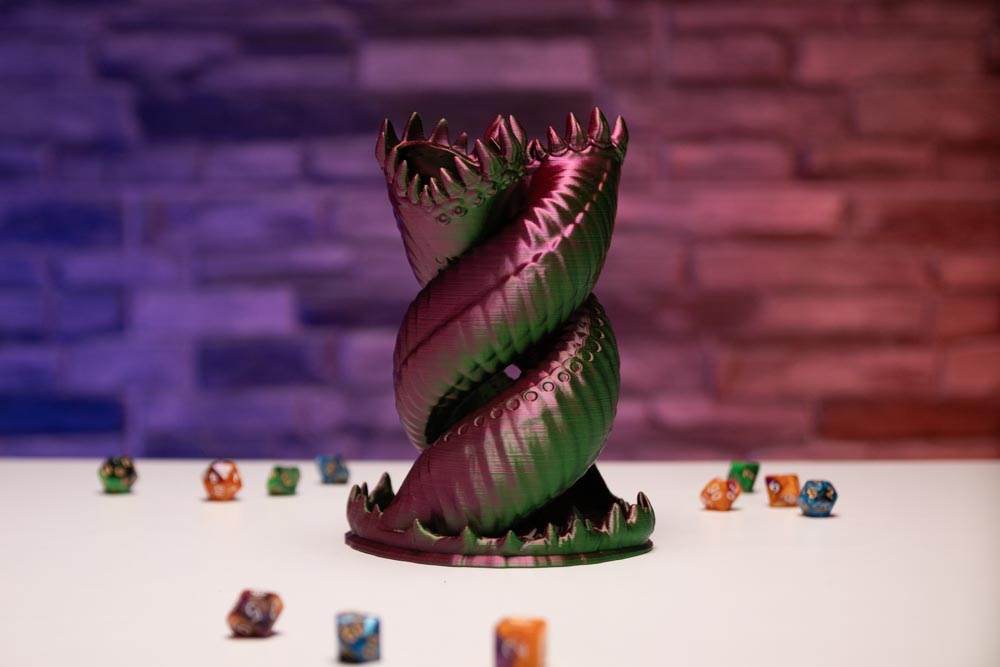 3D Print Worm Dice Tower