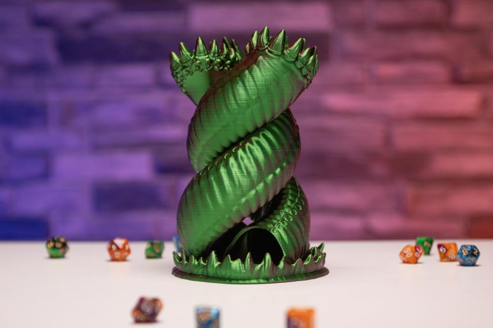 3D Print Worm Dice Tower