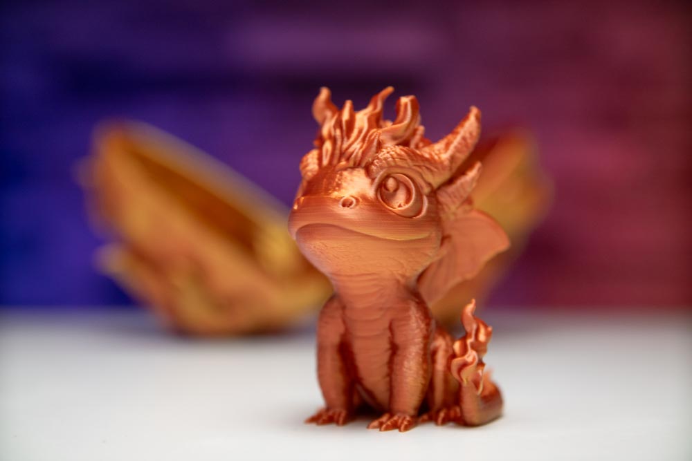 3D Printed Fire Dragon Egg