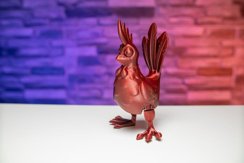 Articulated Rooster STL for download