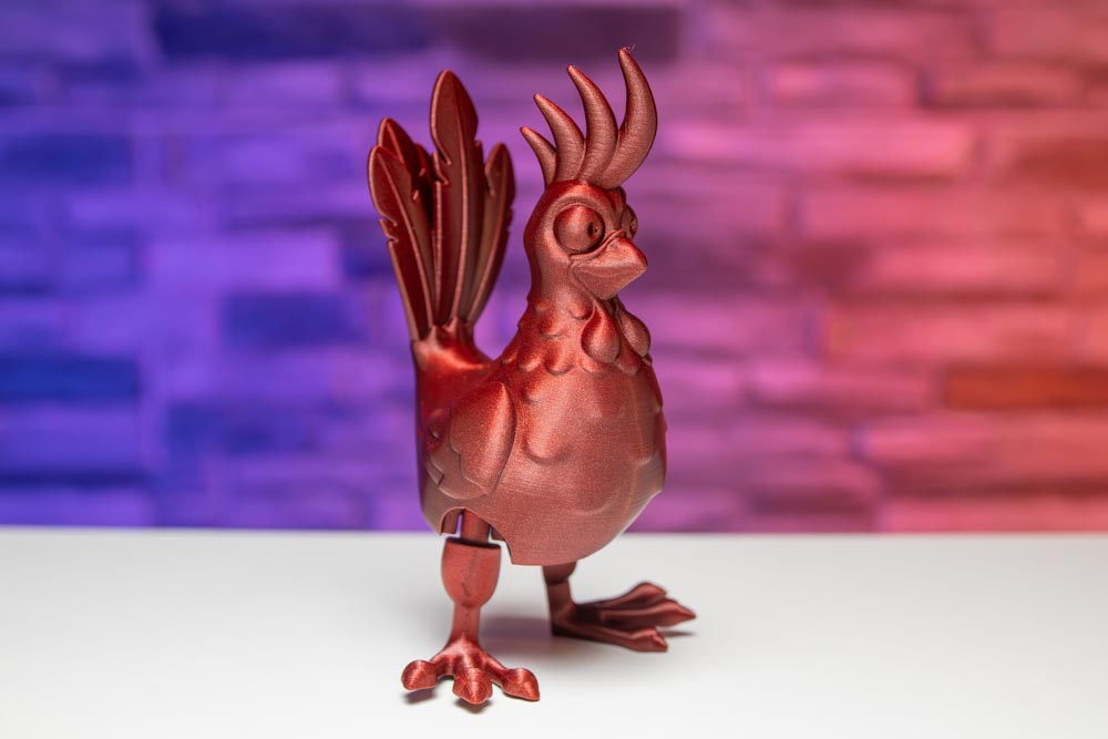 Articulated Rooster STL for download