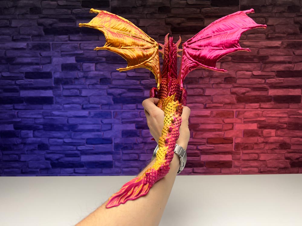 3D Printed Dragon with Wings