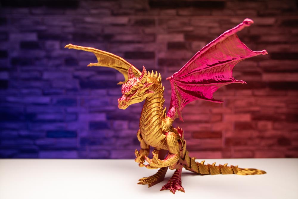 3D Print Articulated Dragon with Wings
