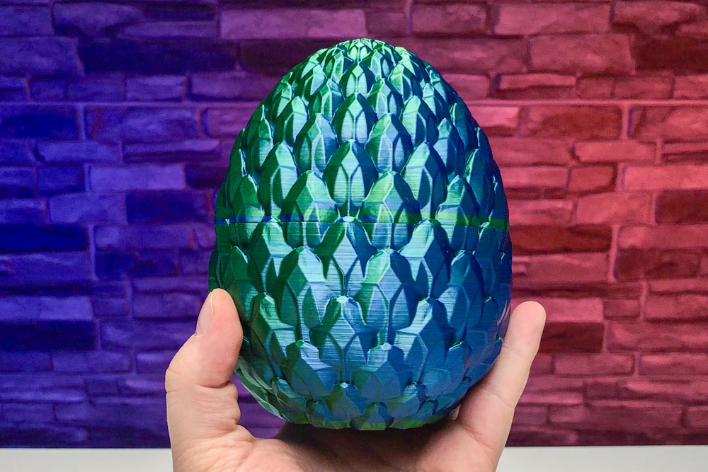 3D Printed Crystal Dragon Egg