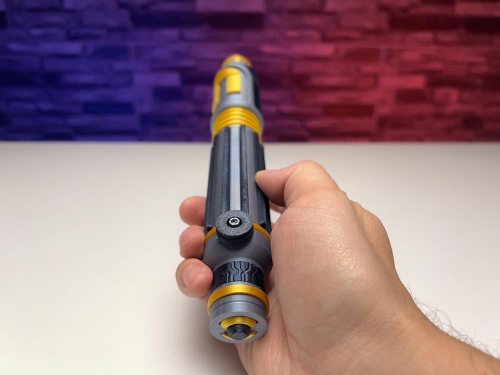 3D Printed Mace Windu Lightsaber