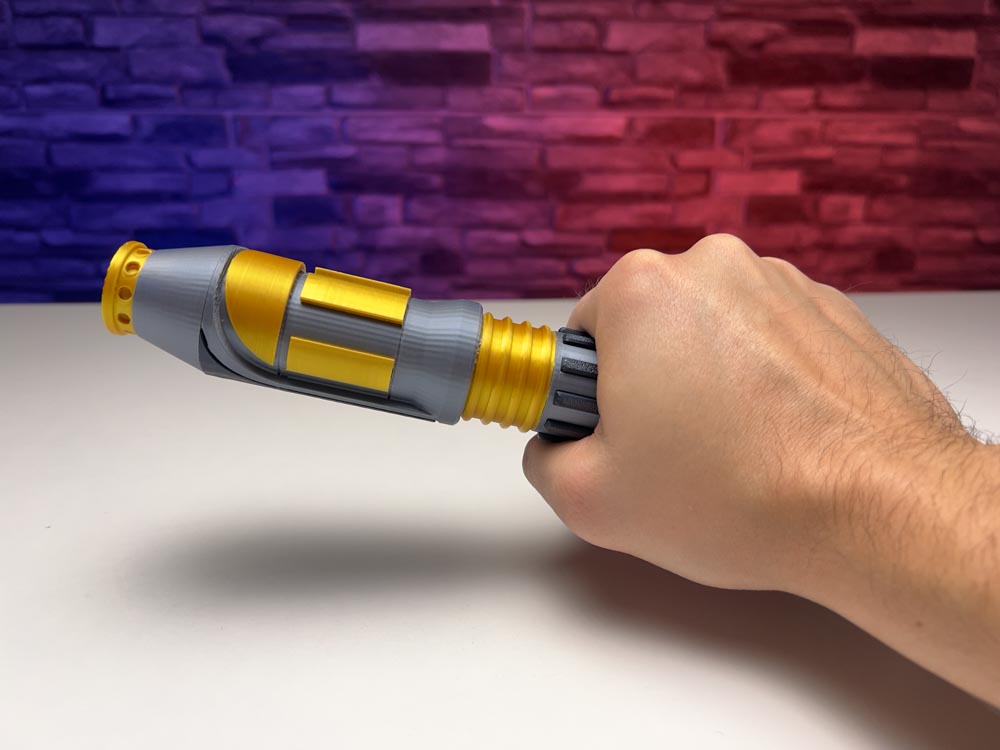 3D Print Mace Windu Lightsaber