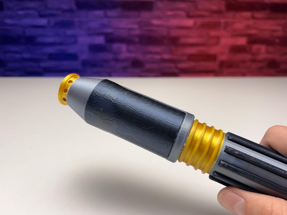 3D Printed Mace Windu Lightsaber