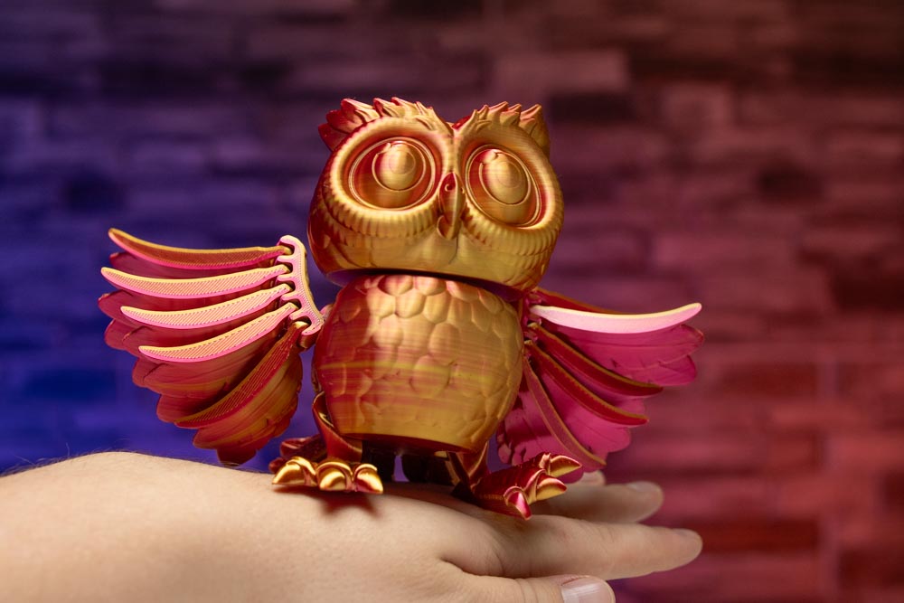 3D Printed Articulated Owl