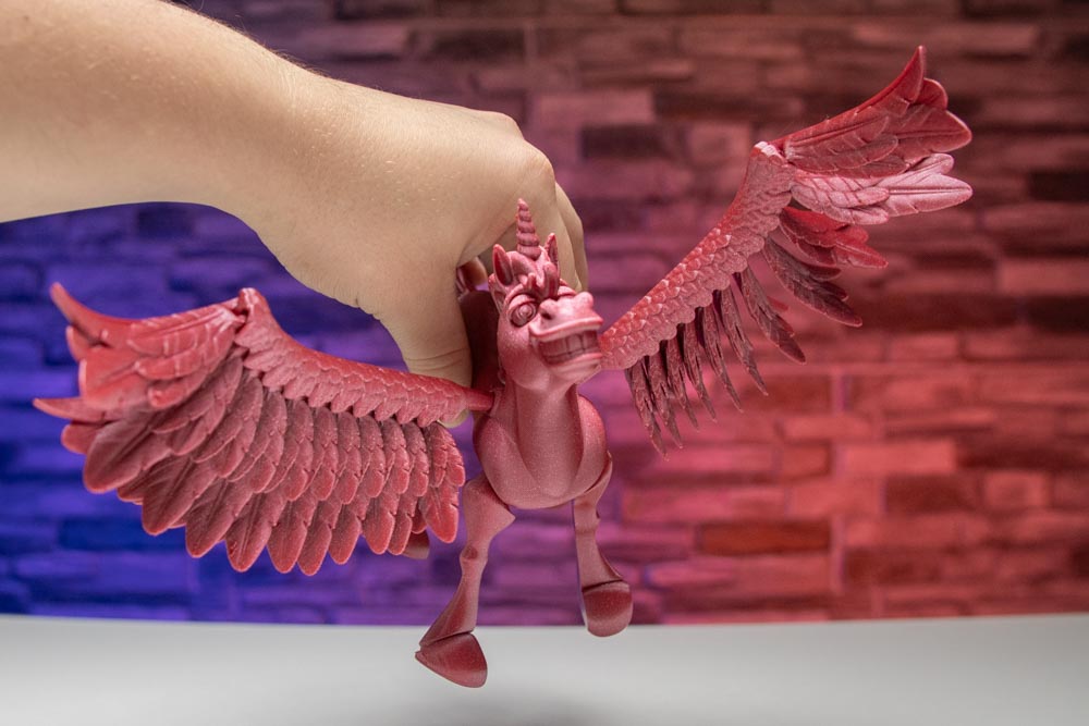 3D Printed Unicorn Pegasus