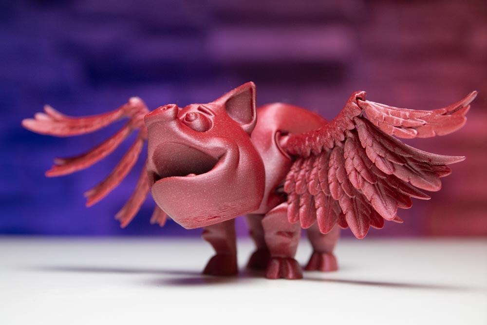 3D Printed Flying Pig STL for download