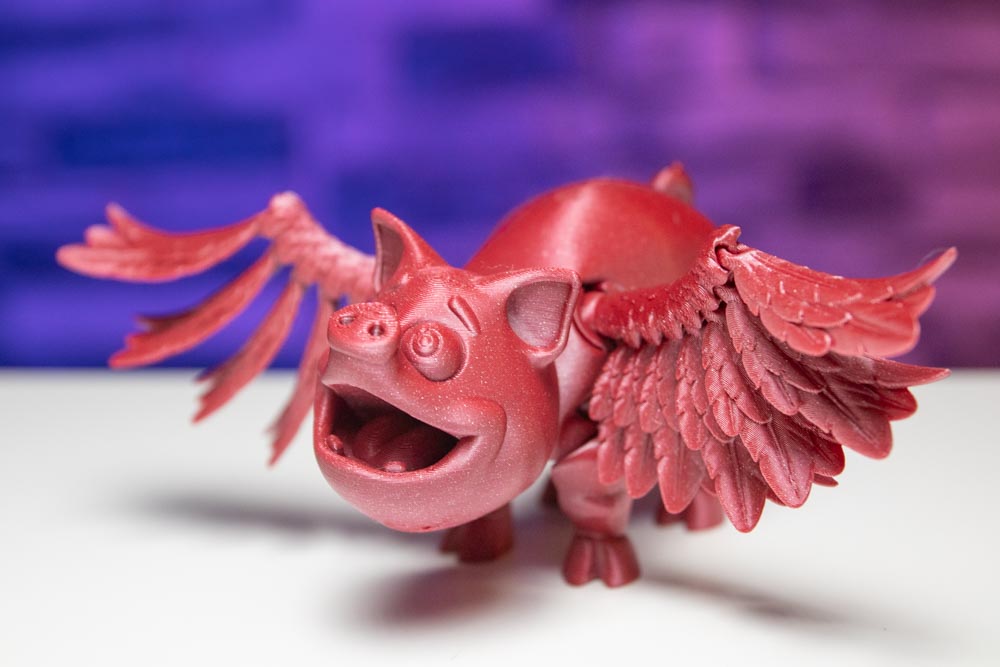 3D Printed Flying Pig STL for download