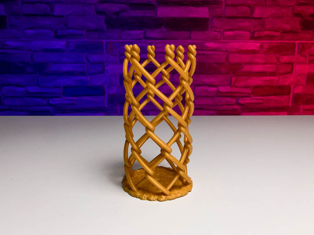 3D Printed Chain Link Vase STL for download